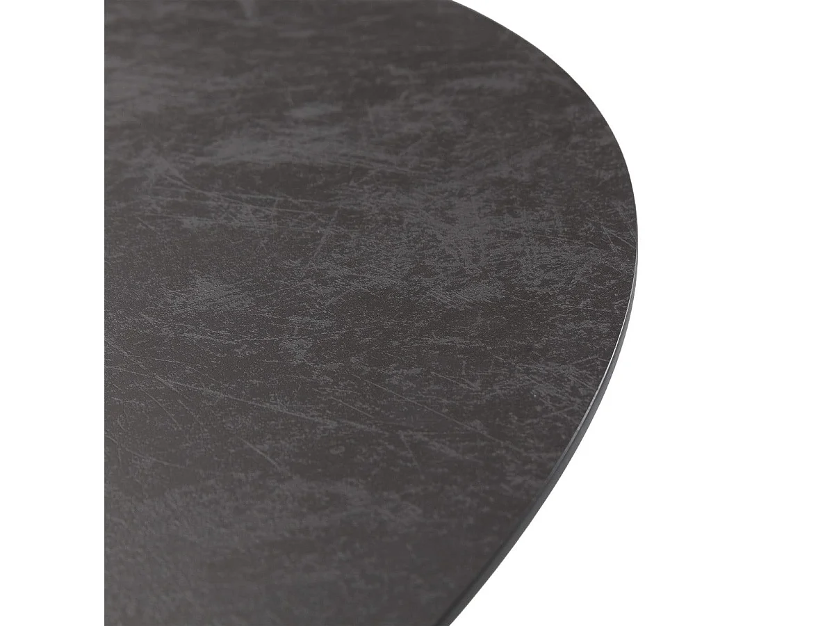 Table à manger ronde avec pieds en métal D120 cm - MAYA