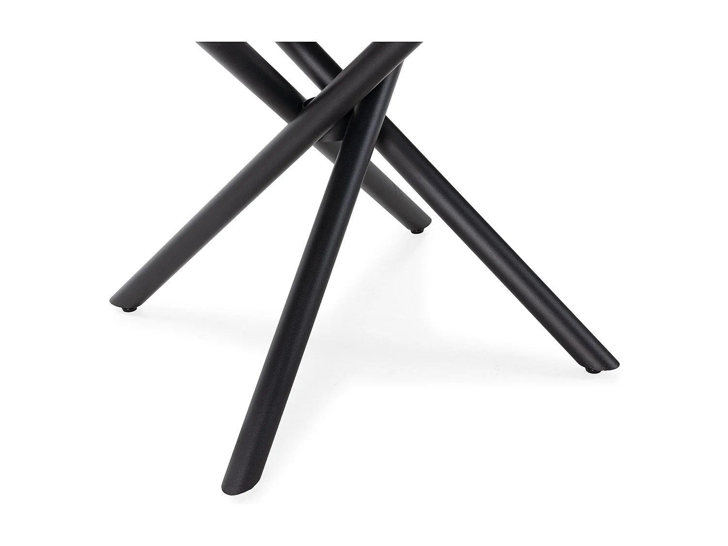 Table à manger ronde avec pieds en métal D120 cm - MAYA