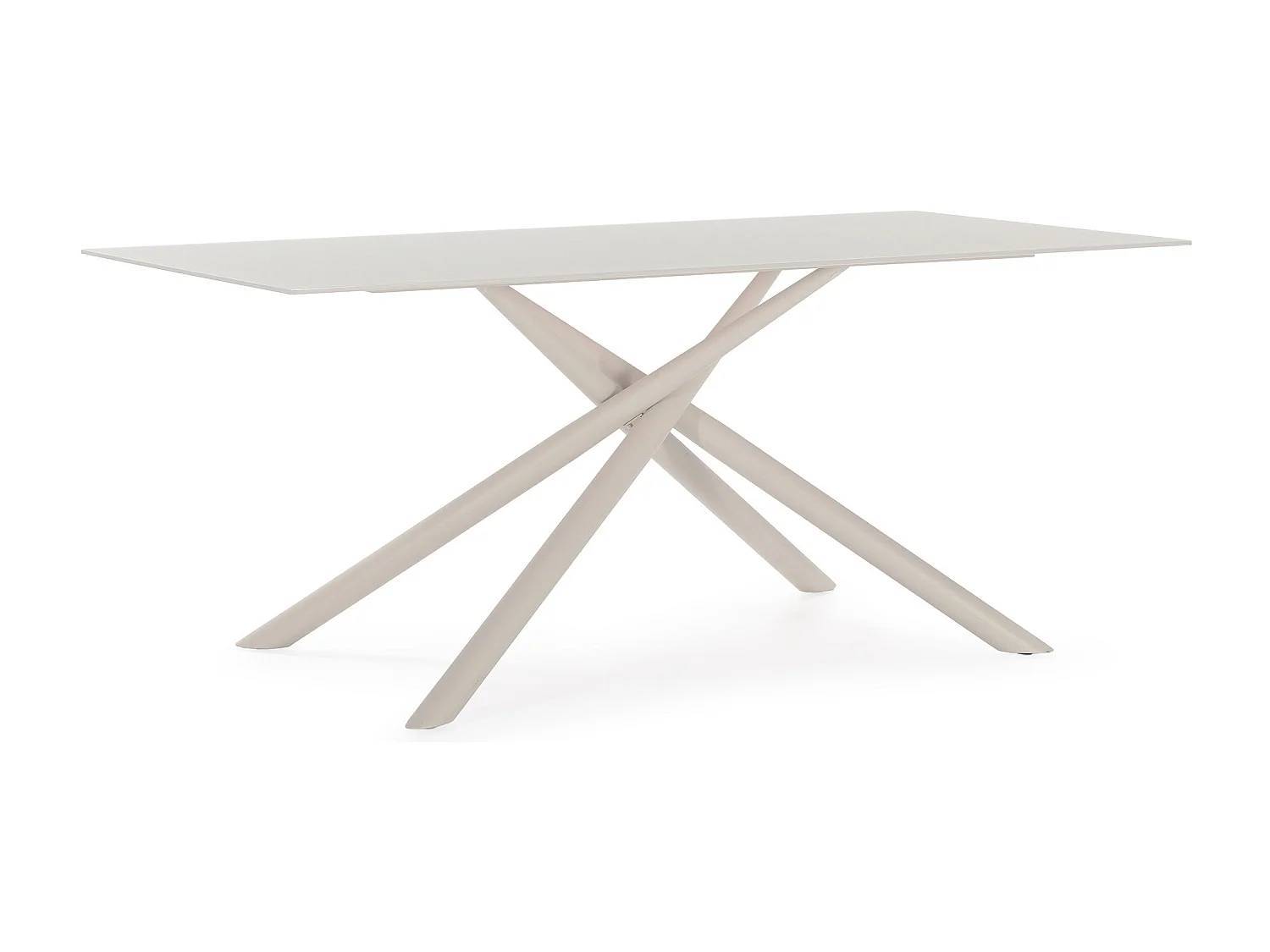 Table rectangulaire pied en métal 180x75 cm