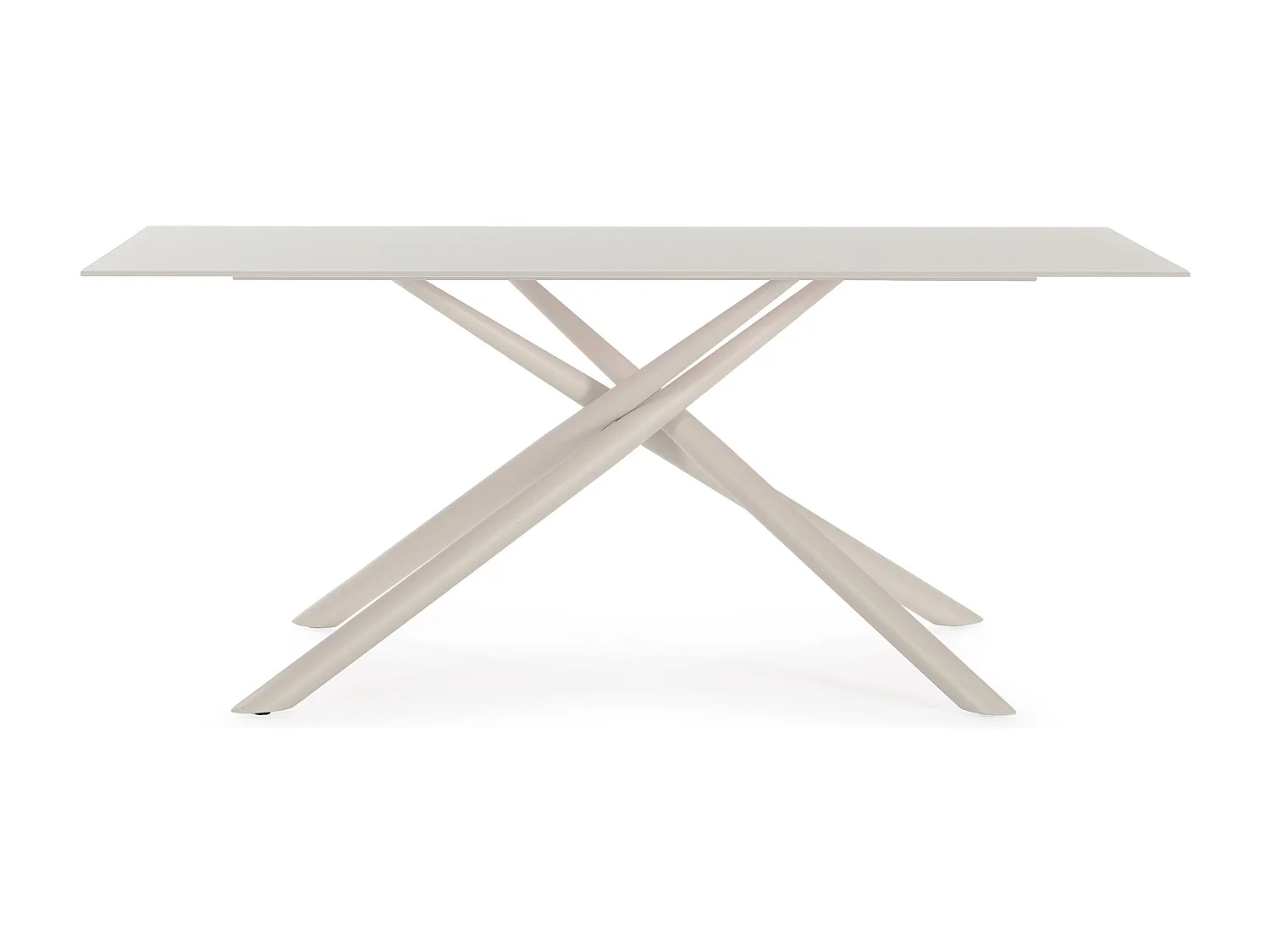 Table rectangulaire pied en métal 180x75 cm