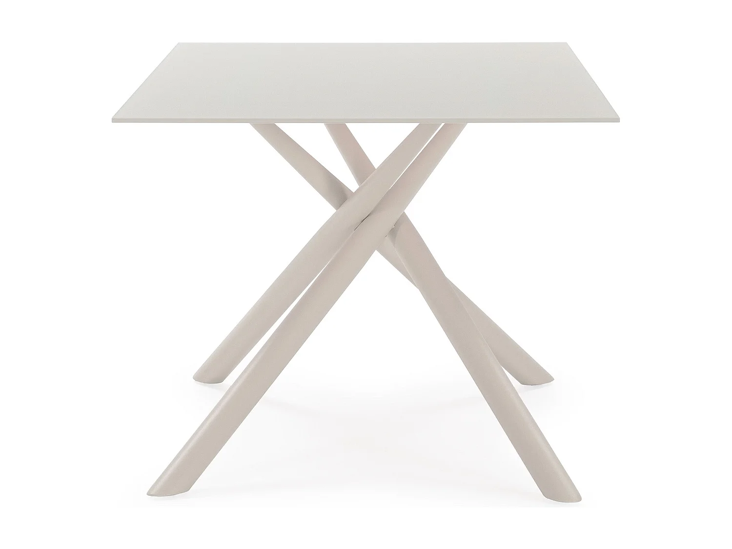 Table rectangulaire pied en métal 180x75 cm