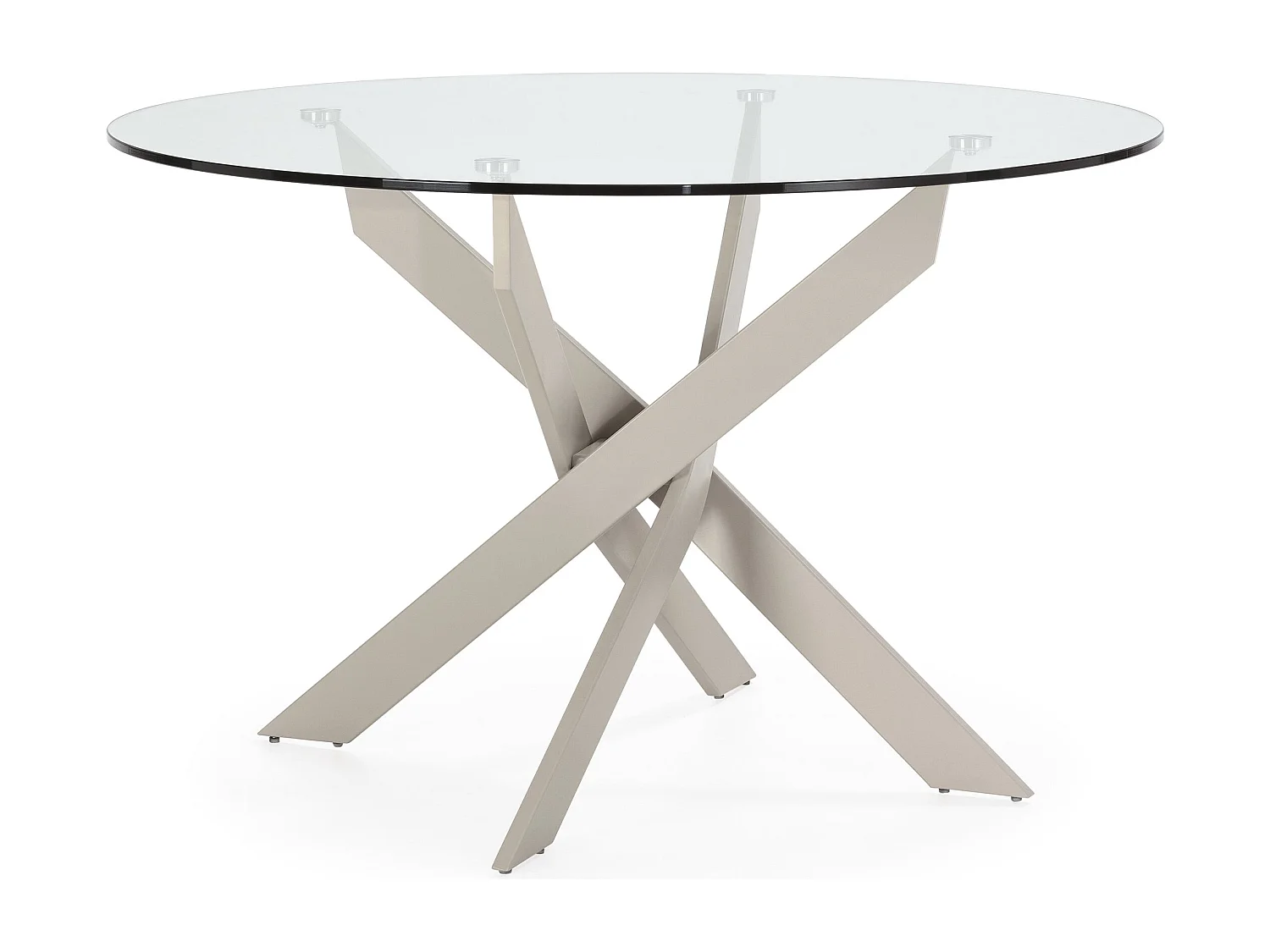 Tafel ronde en verre 120 x 76 cm