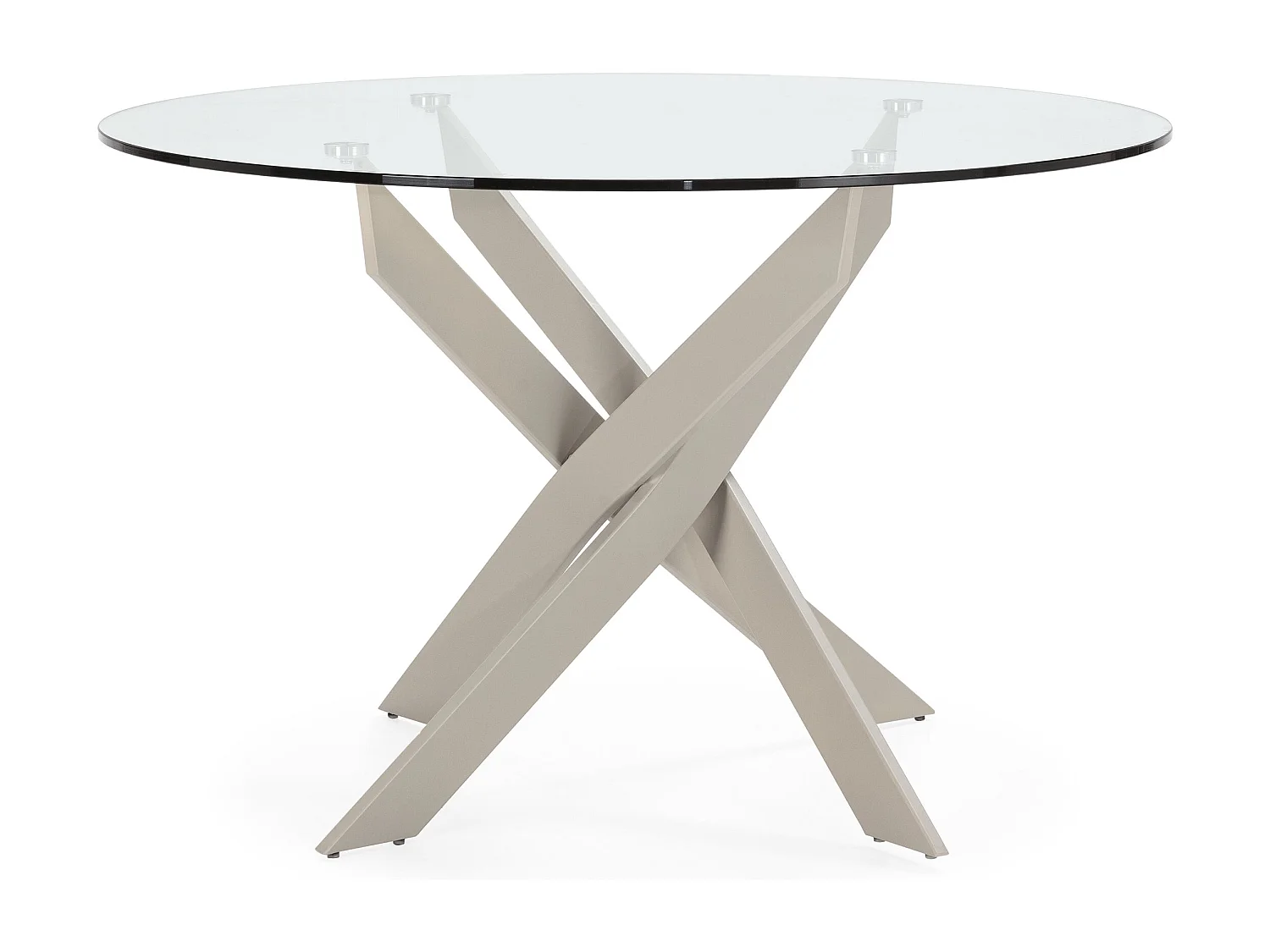 Tafel ronde en verre 120 x 76 cm