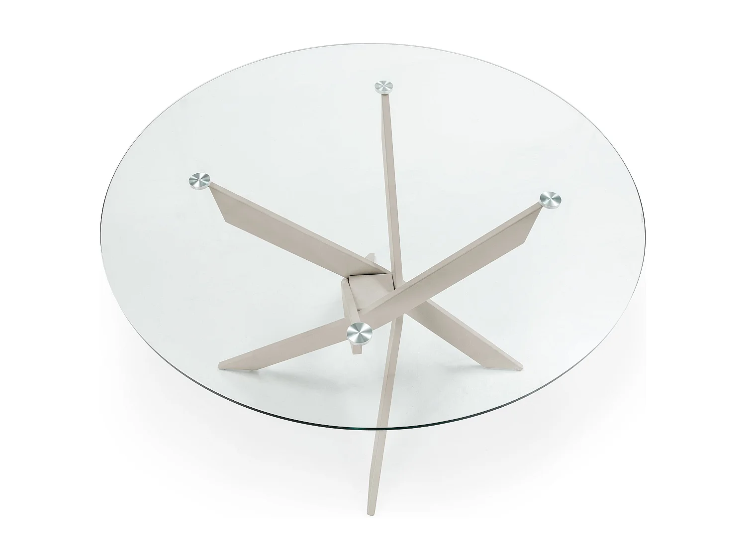 Tafel ronde en verre 120 x 76 cm