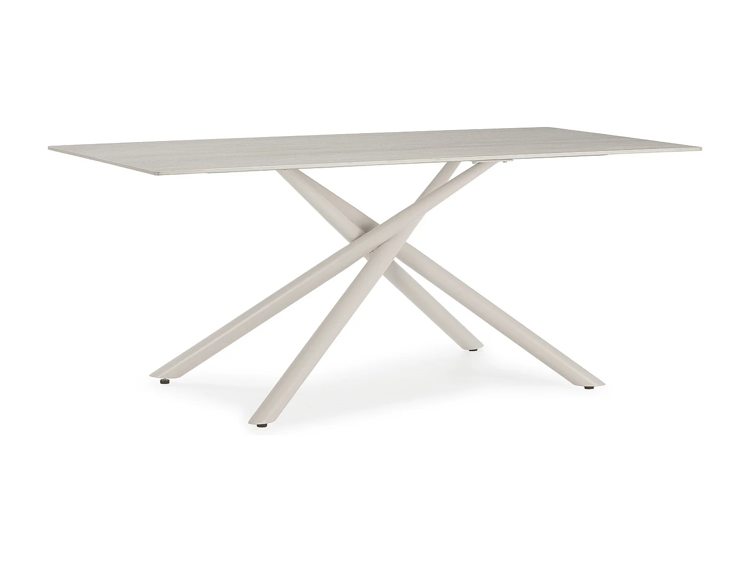 Table rectangulaire pied en métal 180x75 cm