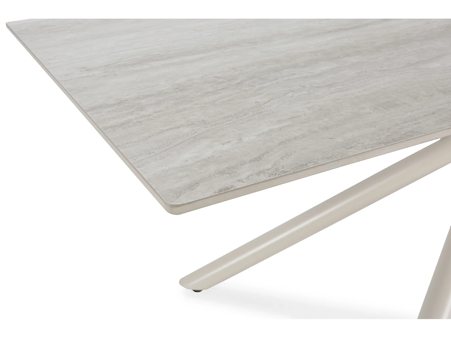 Table rectangulaire pied en métal 180x75 cm