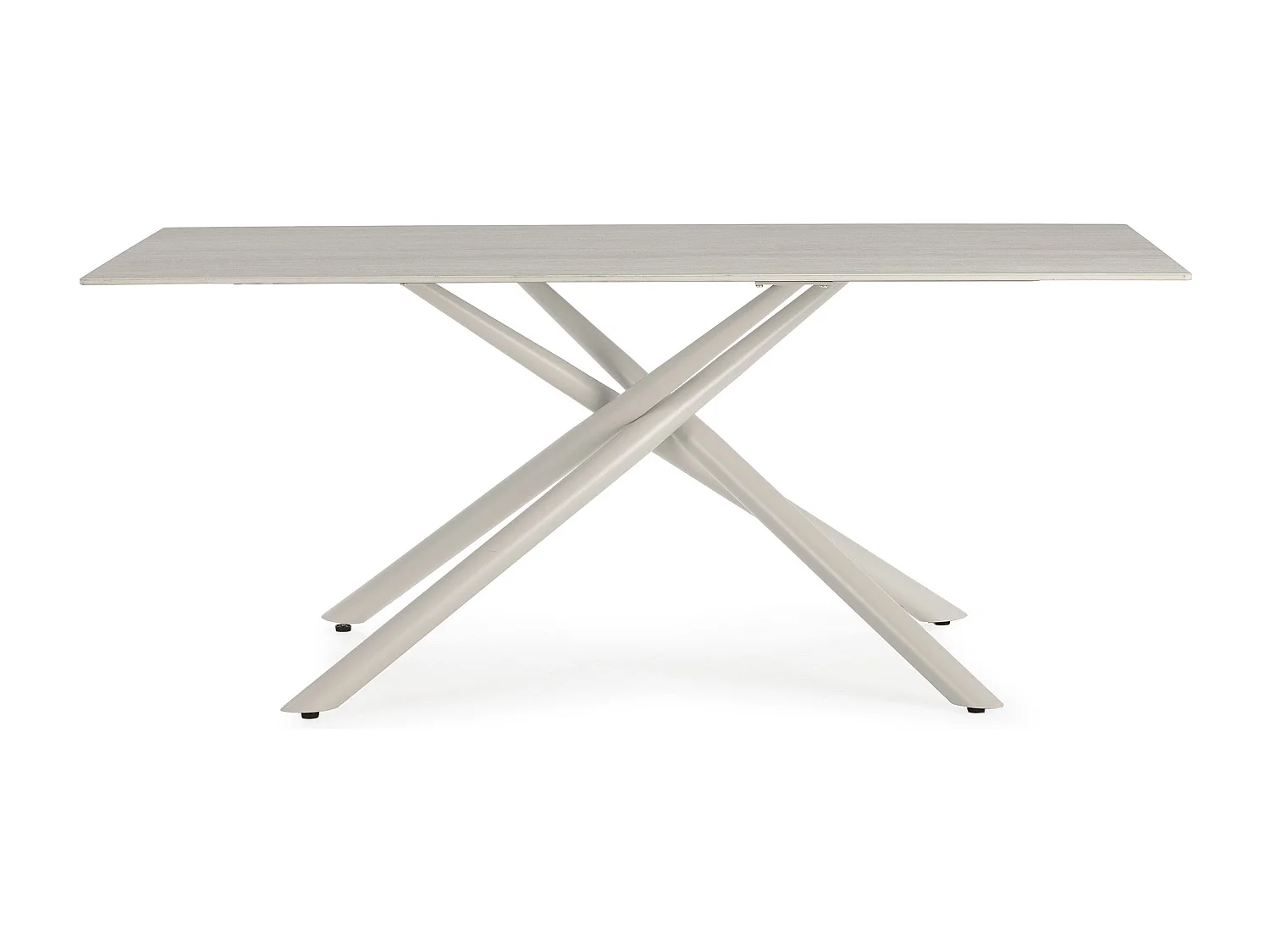 Table rectangulaire pied en métal 180x75 cm