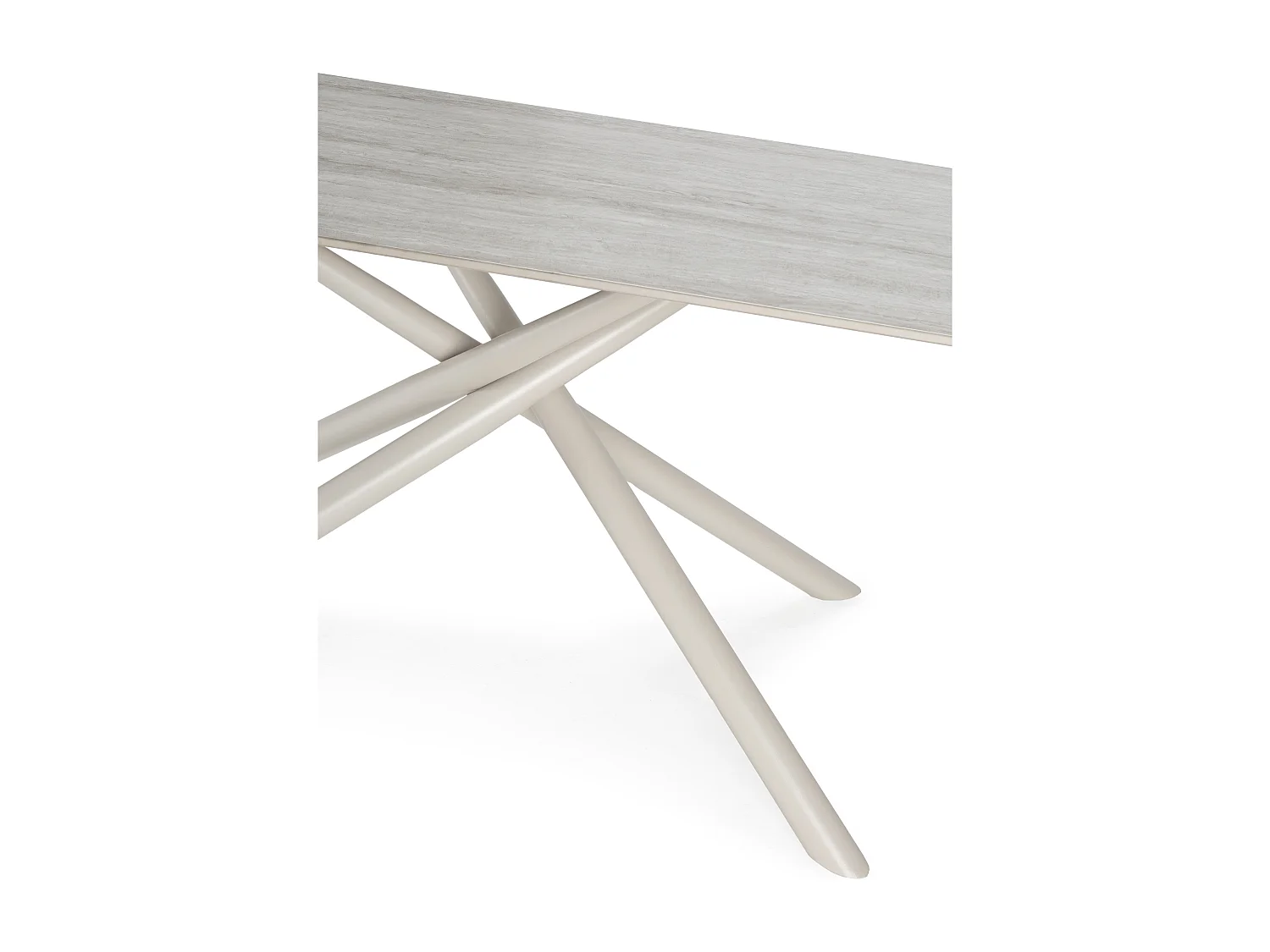 Table rectangulaire pied en métal 180x75 cm