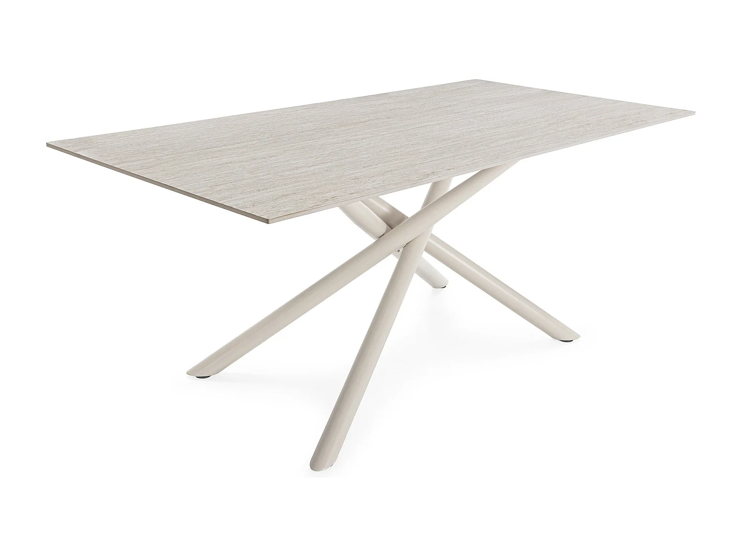 Table rectangulaire pied en métal 180x75 cm