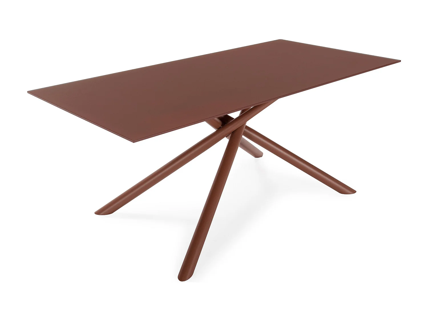 Table rectangulaire pied en métal 180x75 cm