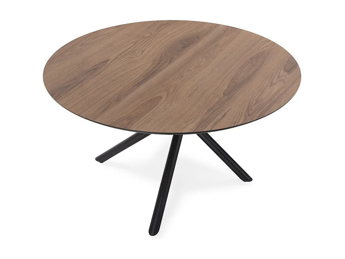 Table à manger ronde avec pieds en métal D120 cm - MAYA
