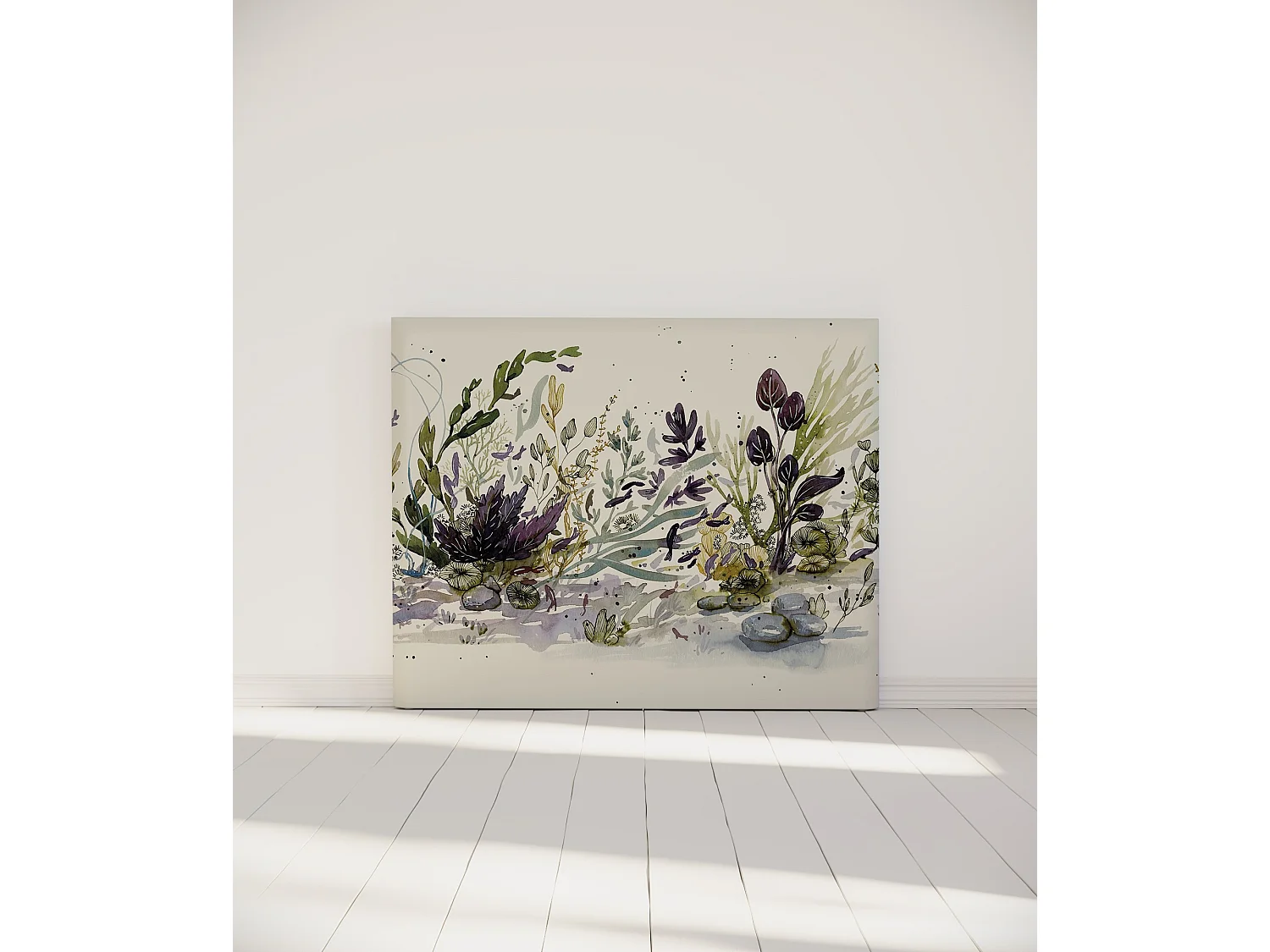 BELLECOUR LITERIE | Tête de lit déhoussable ONDE MARINE 140x110 cm