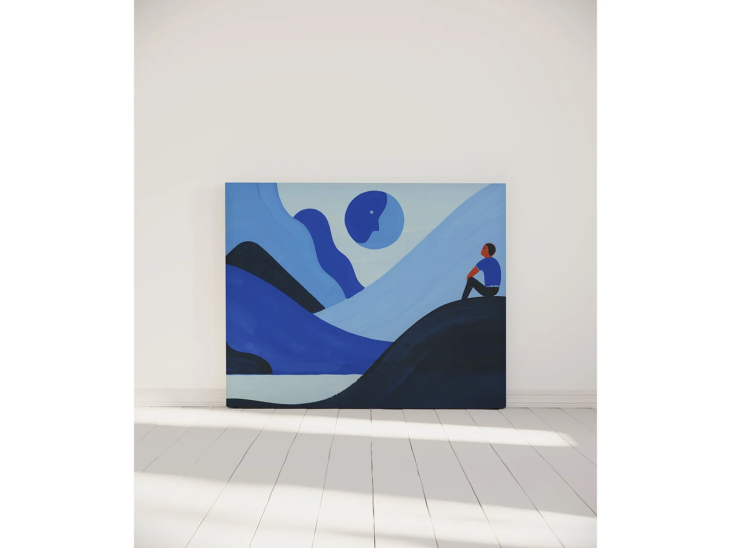 BELLECOUR LITERIE | Tête de lit déhoussable WITH THE MOON 140x110 cm