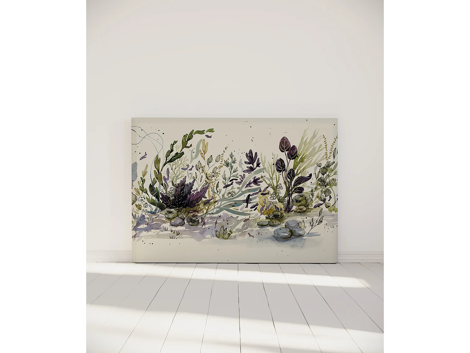 BELLECOUR LITERIE | Tête de lit déhoussable ONDE MARINE 160x110 cm