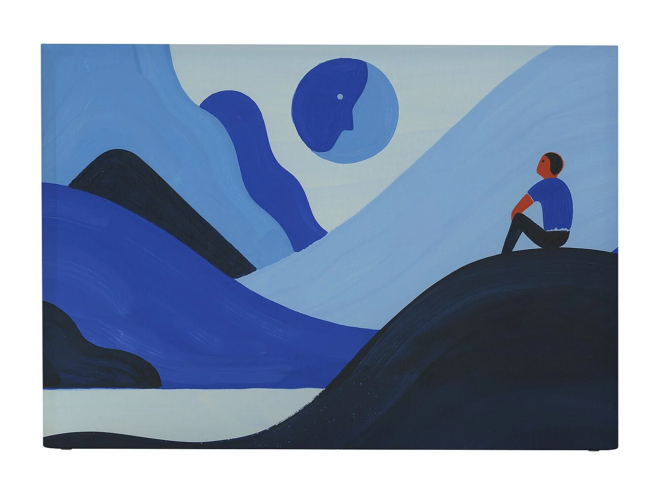 BELLECOUR LITERIE | Tête de lit déhoussable WITH THE MOON 160x110 cm