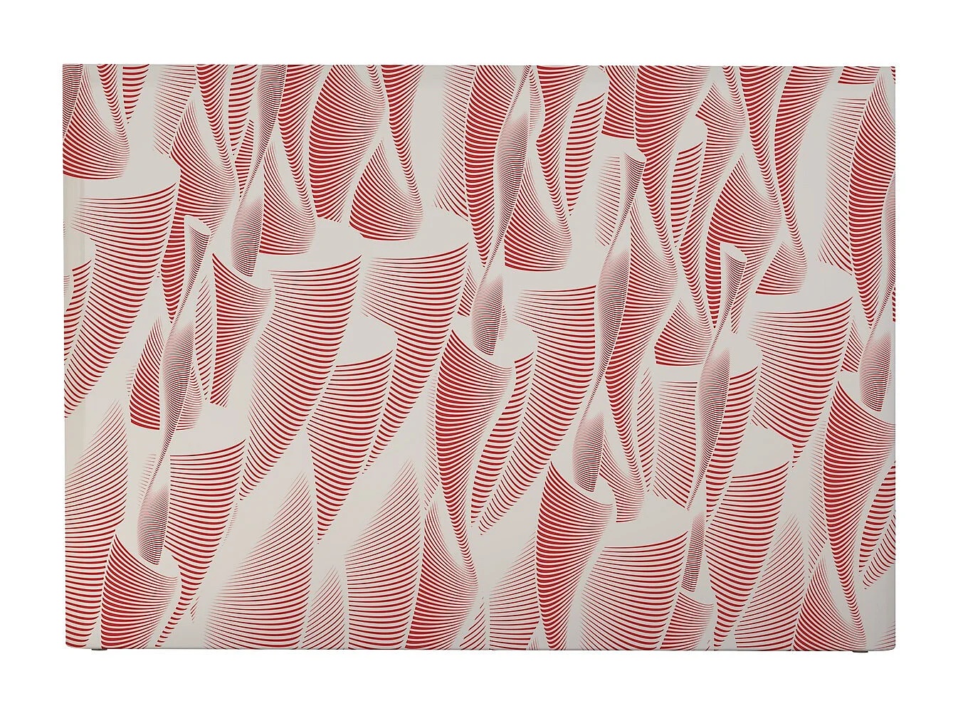 BELLECOUR LITERIE | Tête de lit déhoussable FALAISE 180x110 cm | Coloris Rouge