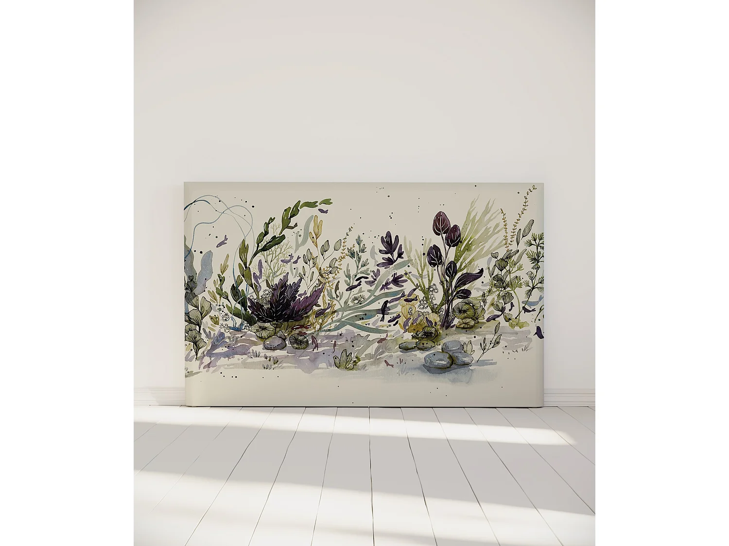 BELLECOUR LITERIE | Tête de lit déhoussable ONDE MARINE 180x110 cm