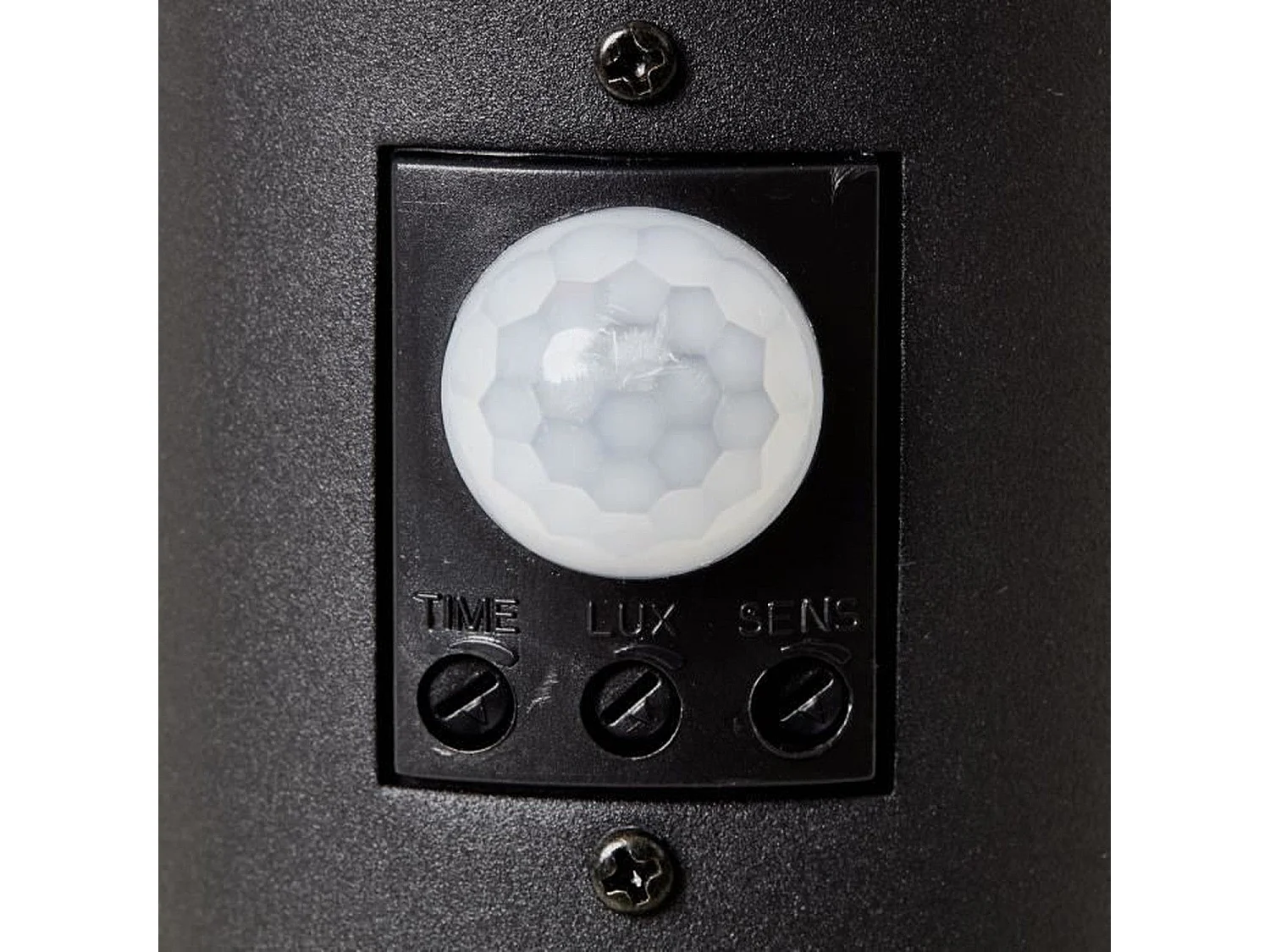 Bolardo exterior Dody E27 negro con detector de movimiento - Certificación IP44