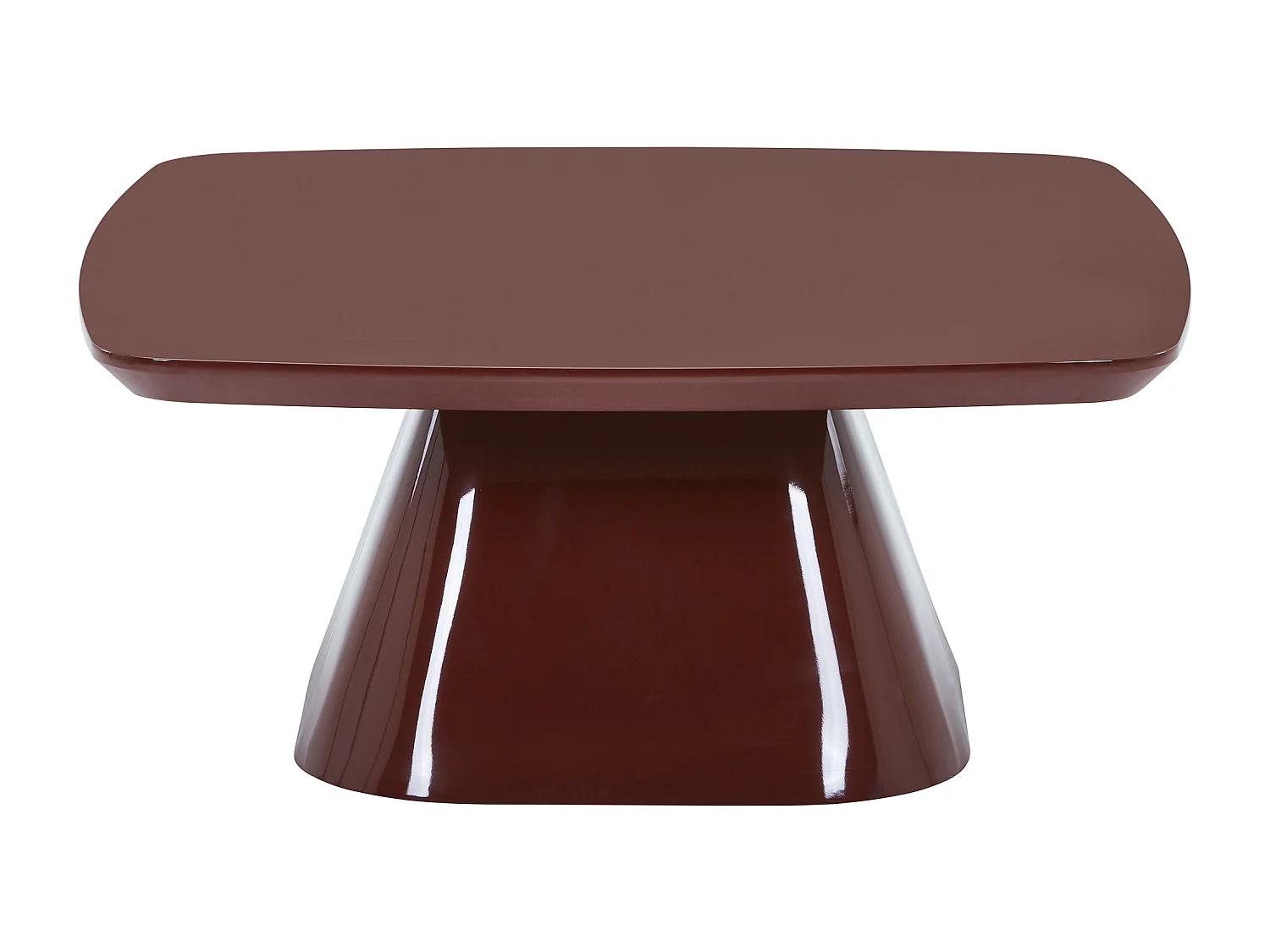 Table basse en MDF - Bordeaux laqué - NATAZA