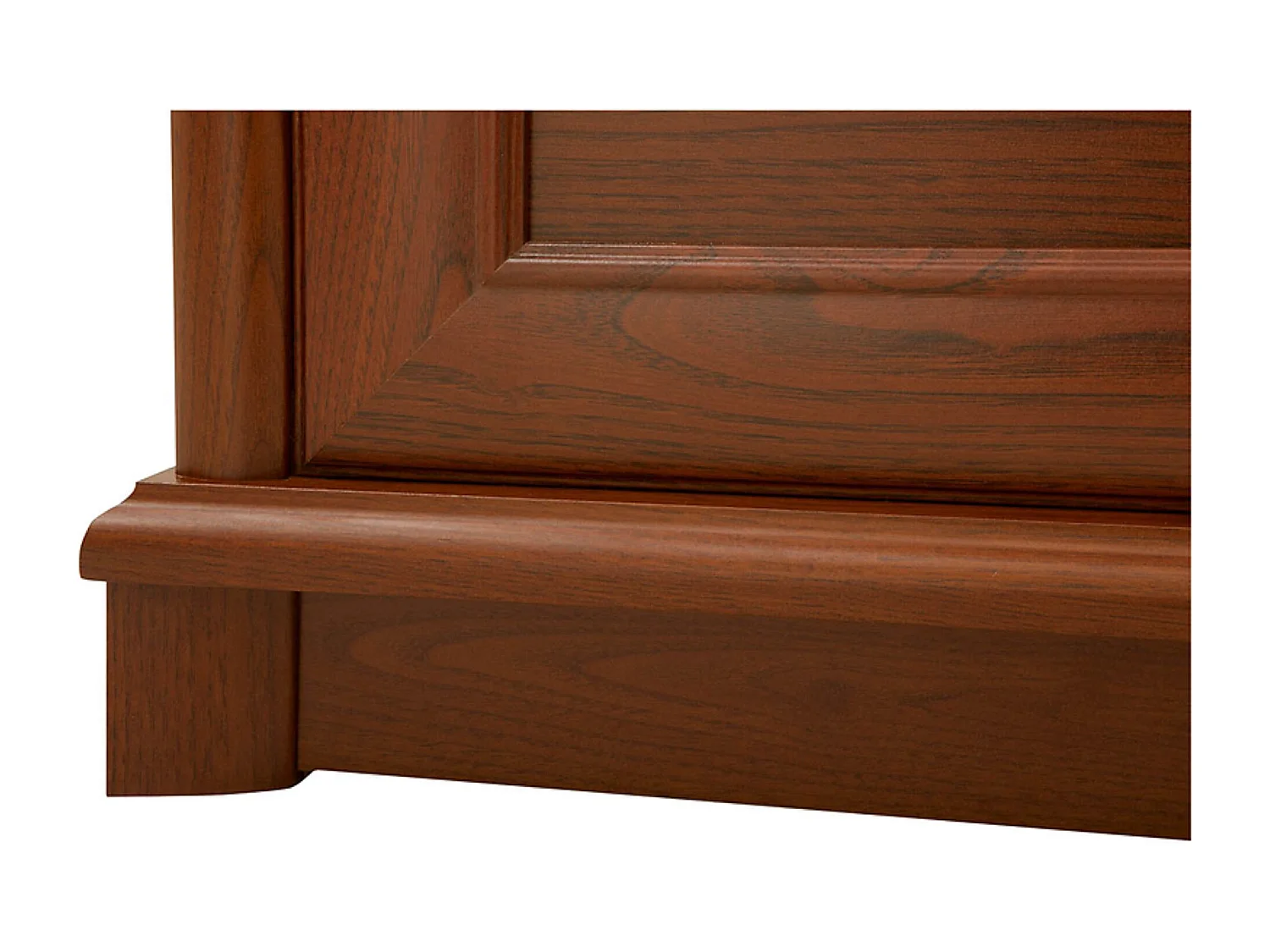Lit adulte 160x200 cm coloris châtaigne - Longueur 210 x Profondeur 175 x Hauteur 60,5-81,5 cm