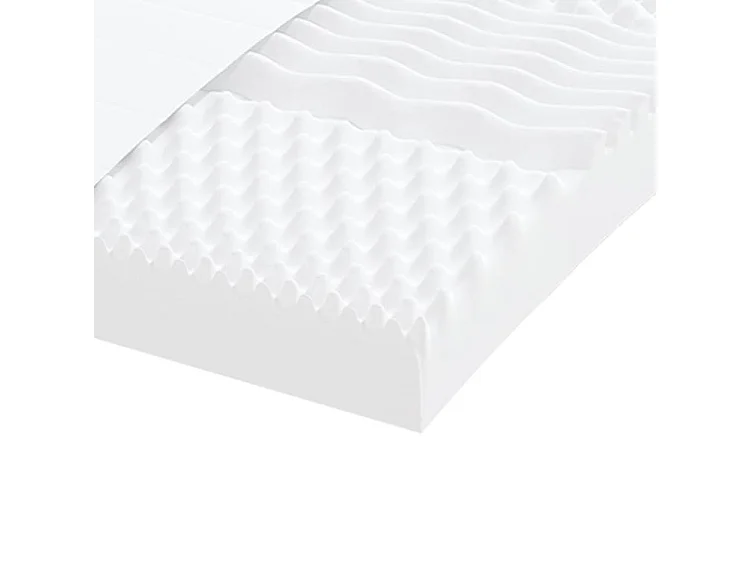 Matelas en mousse blanc 160x210 7 zones dureté 20 ILD