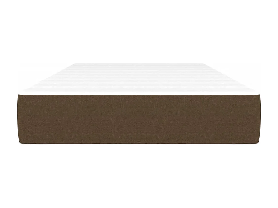 Matelas de lit à ressorts ensachés marron foncé 120x190x20