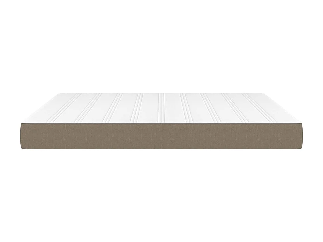 Matelas de lit à ressorts ensachés Taupe 180x200x20 Tissu