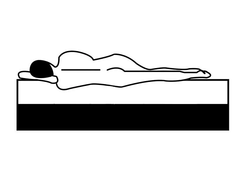 Matelas de sommier à lattes 190x90x20 tissu