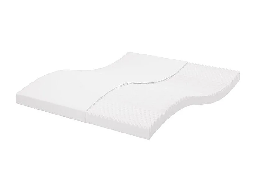 Matelas en mousse blanc 180x220 7 zones dureté 20 ILD