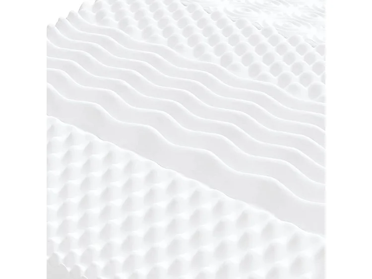 Matelas en mousse blanc 180x220 7 zones dureté 20 ILD