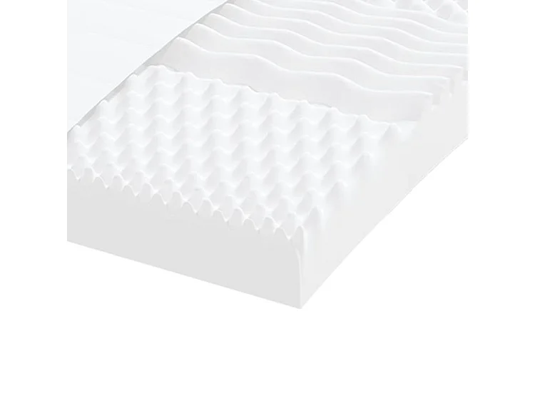 Matelas en mousse blanc 180x220 7 zones dureté 20 ILD