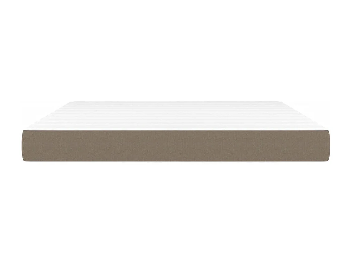 Matelas de lit à ressorts ensachés Taupe 160x200x20 Tissu
