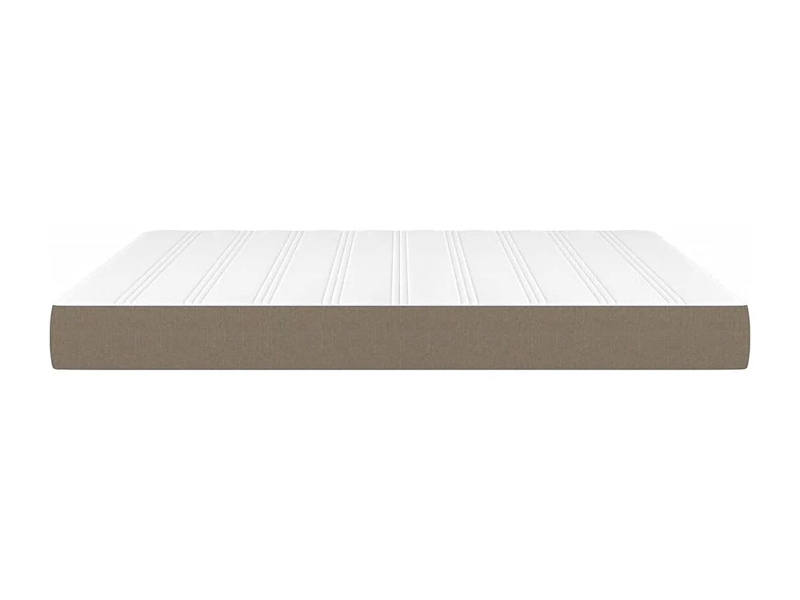 Matelas de lit à ressorts ensachés Taupe 160x200x20 Tissu