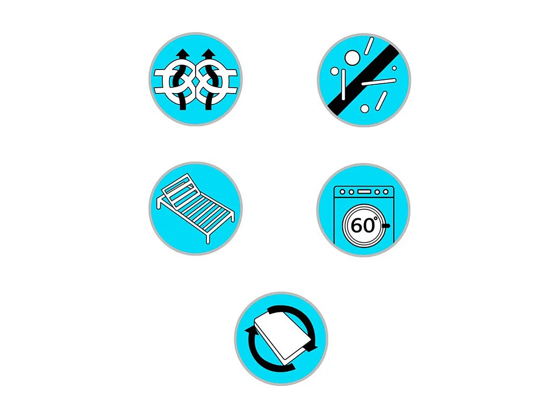 Matelas de sommier à lattes 200x70x20 tissu