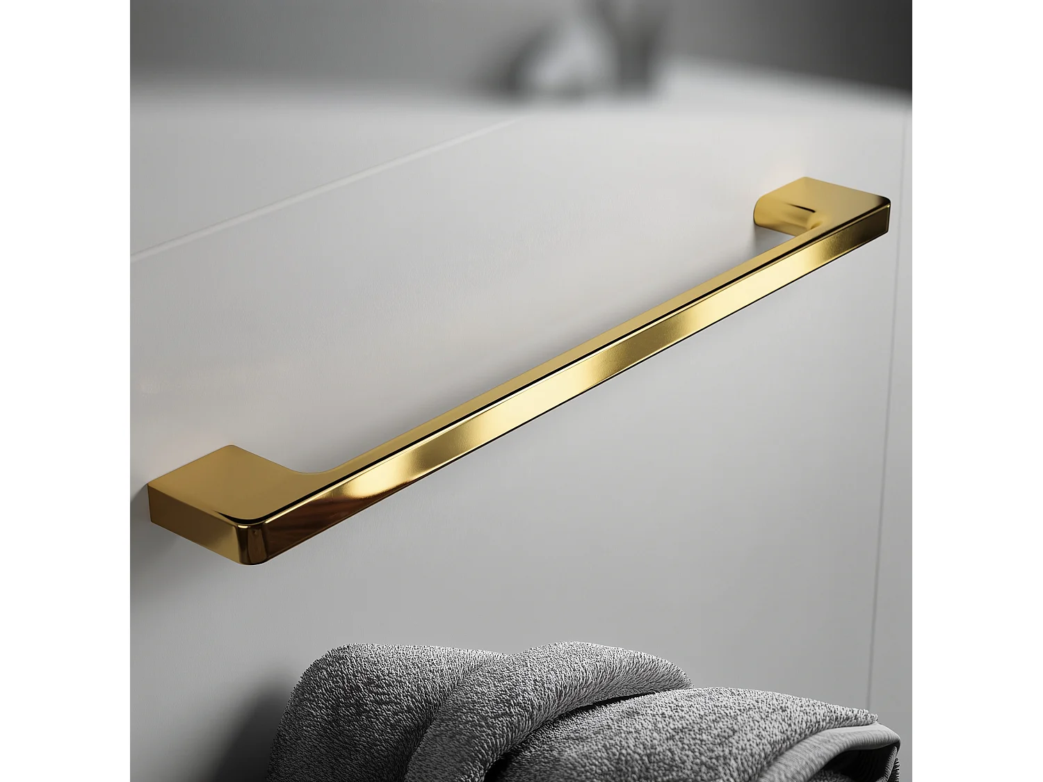 Mueble de baño suspendido 60 cm con lavabo – cachemira brillo – 2 cajones – ONE