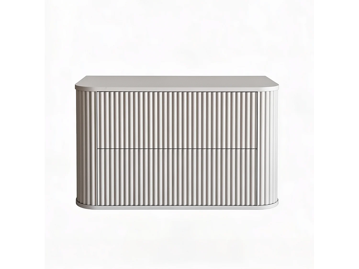 Meuble de salle de bain avec plan de travail - cachemire - rainuré - 80 cm - PERA