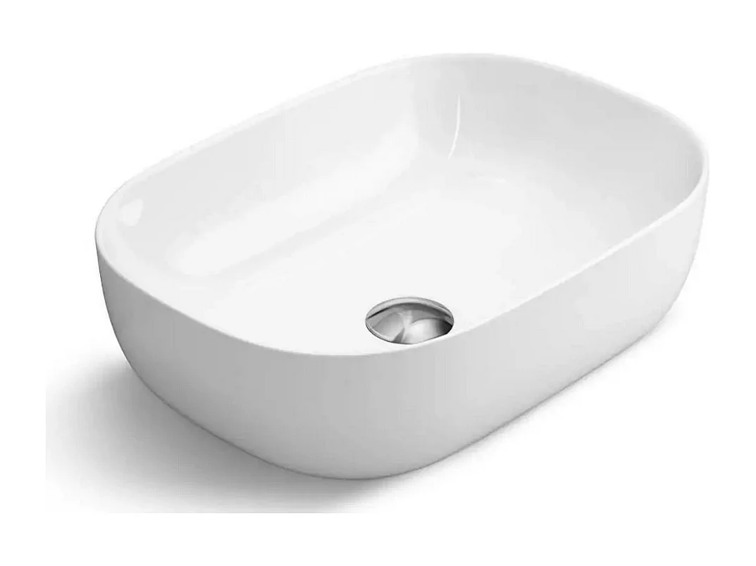 Mobile bagno sospeso 60 cm con lavabo – cachemire opaco – 2 cassetti – ONE