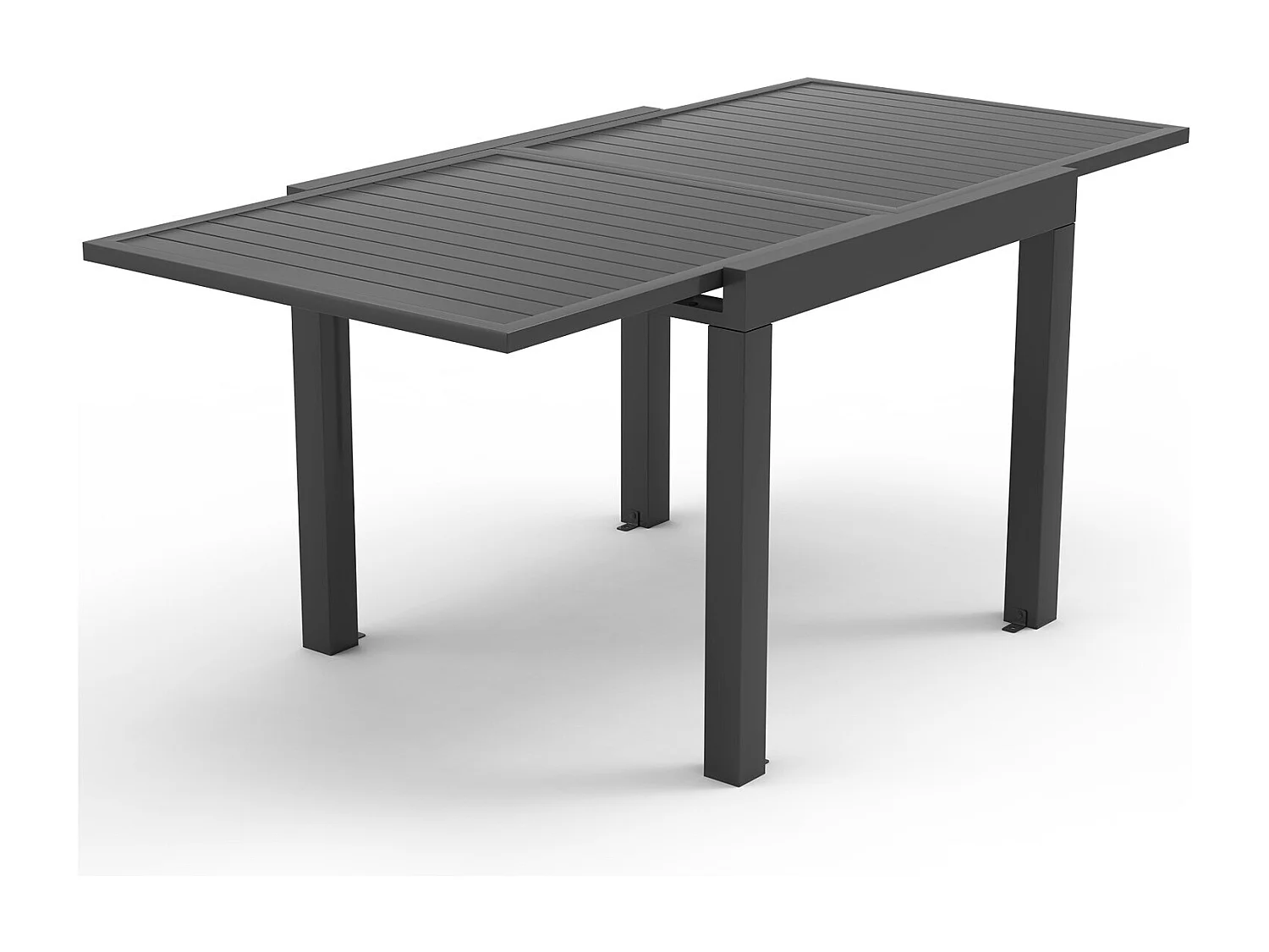 Table de jardin rectangulaire en aluminium Gunji, table à manger extensible pour extérieur