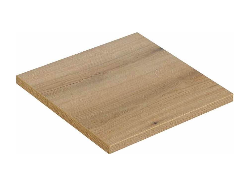 Ensemble de salle de bain VANO chêne clair 50cm : meuble sous vasque à tiroirs + plan pour vasque + vasque à poser rectangulaire