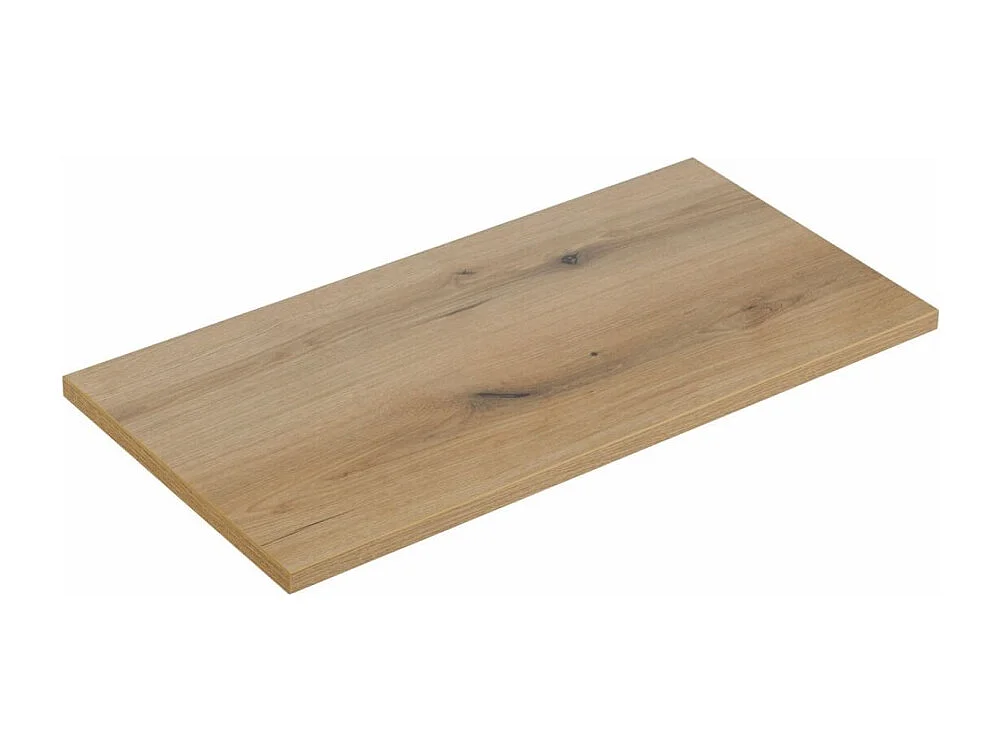 Ensemble de salle de bain VANO chêne clair 90cm : meubles sous vasques à tiroirs avec panier à linge intégré + plan pour vasque