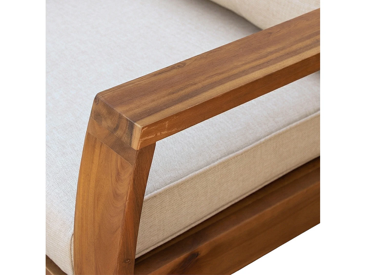 Salon de jardin 5 places en acacia SURIN