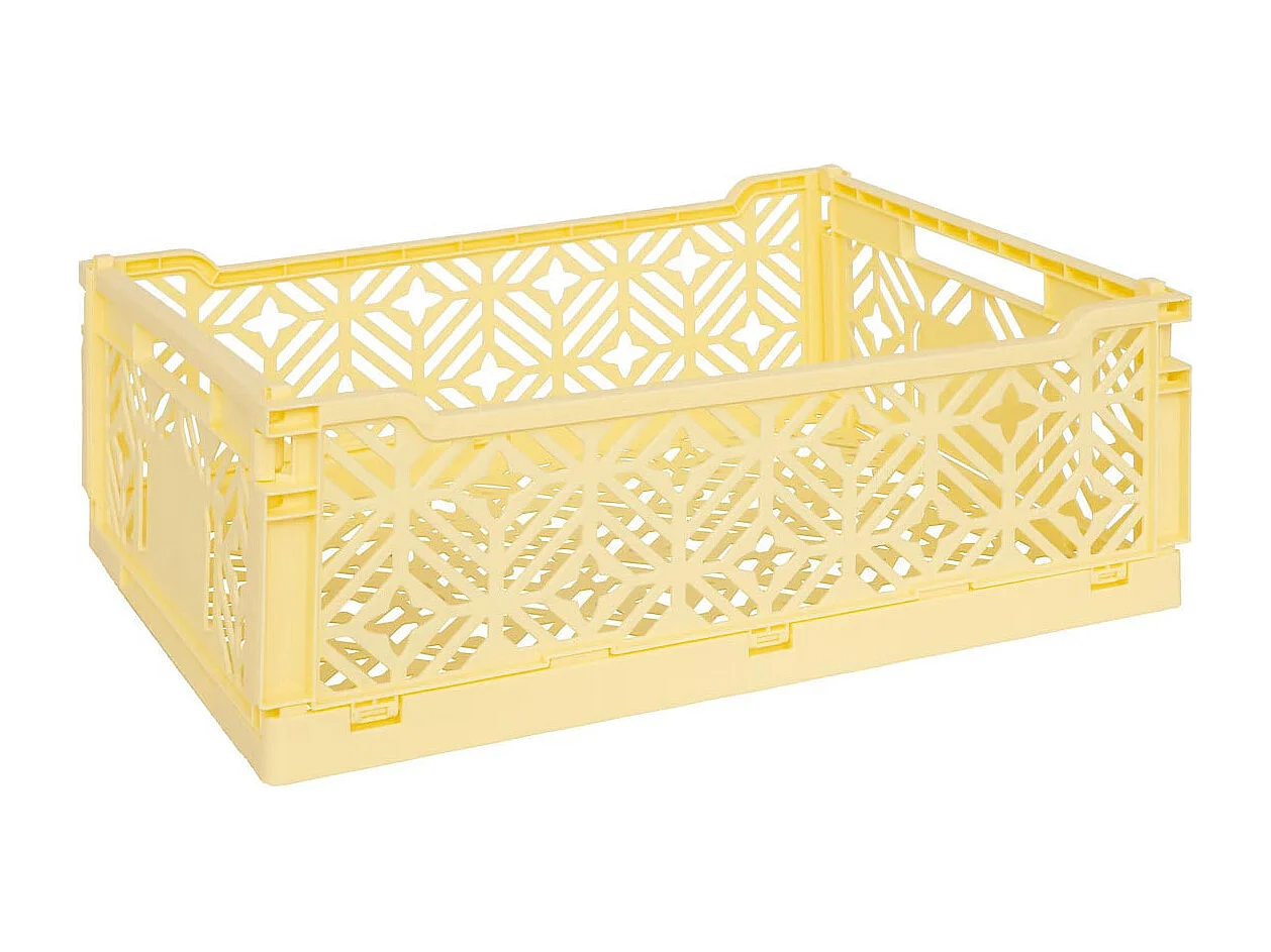 Cagette Pliante Empilable "Arry" 40cm Jaune