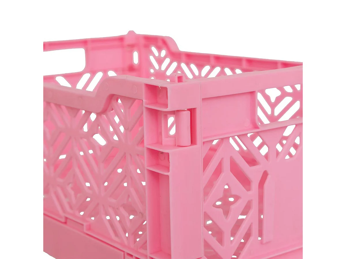 Cagette Pliante Empilable "Arry" 31cm Rose