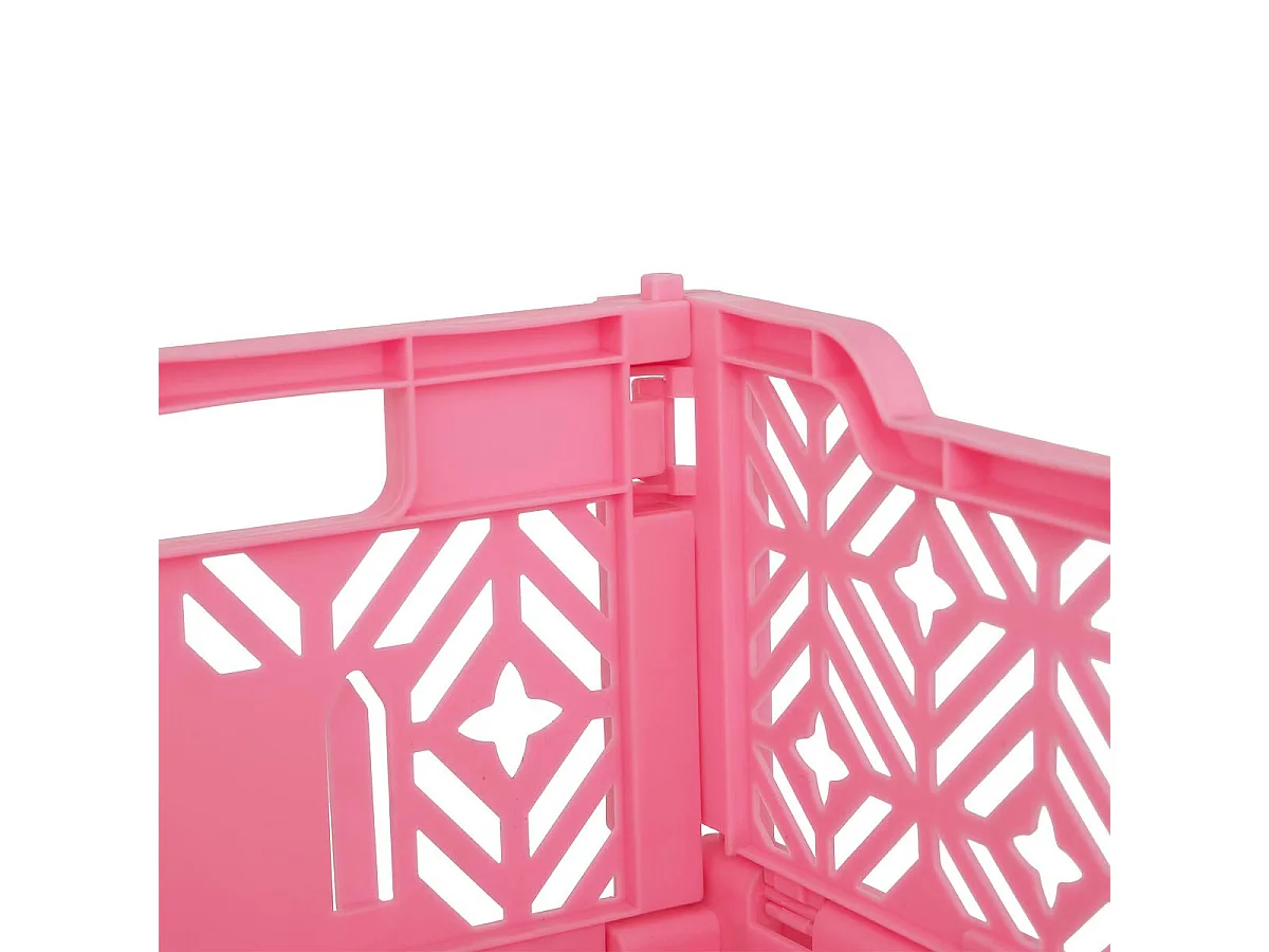 Cagette Pliante Empilable "Arry" 31cm Rose