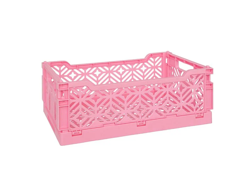 Cagette Pliante Empilable "Arry" 31cm Rose