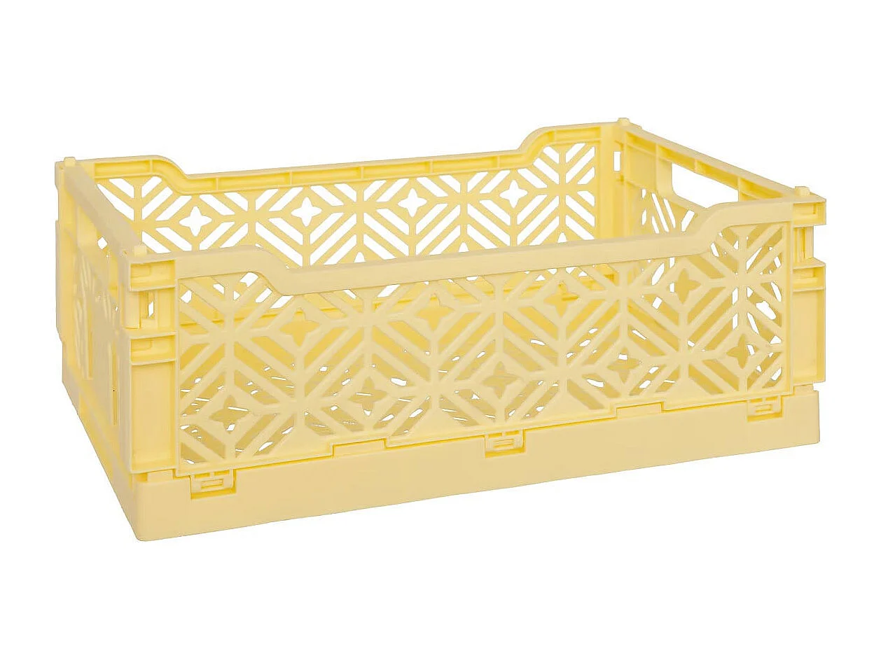 Cagette Pliante Empilable "Arry" 31cm Jaune