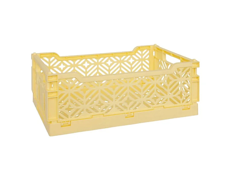 Cagette Pliante Empilable "Arry" 31cm Jaune