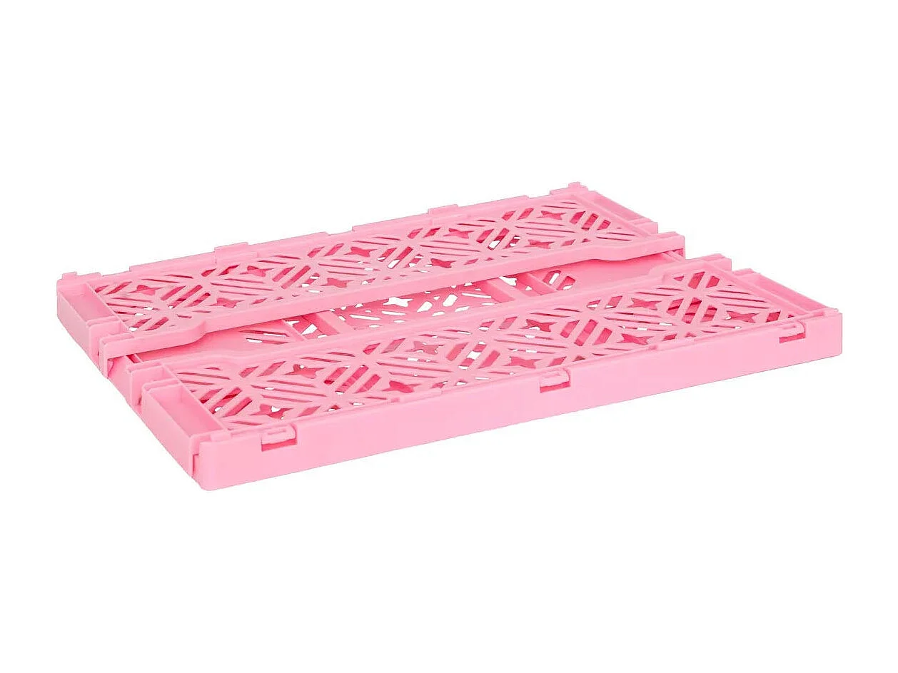 Cagette Pliante Empilable "Arry" 40cm Rose