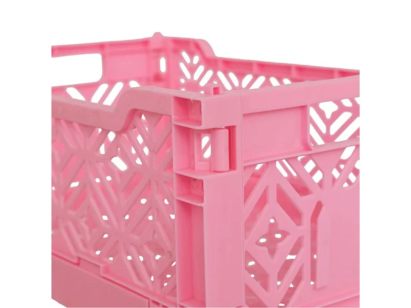 Cagette Pliante Empilable "Arry" 40cm Rose