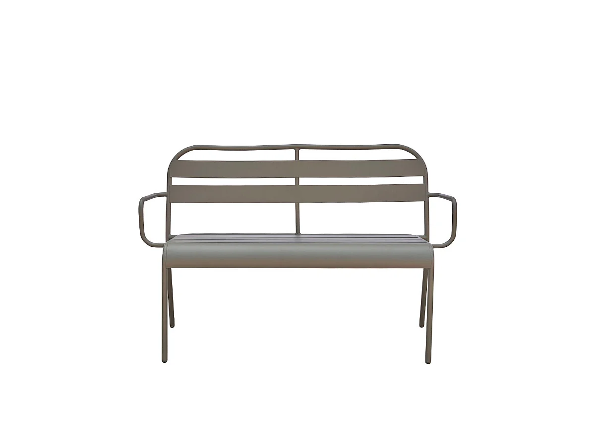 Banco de aluminio verde 118cm